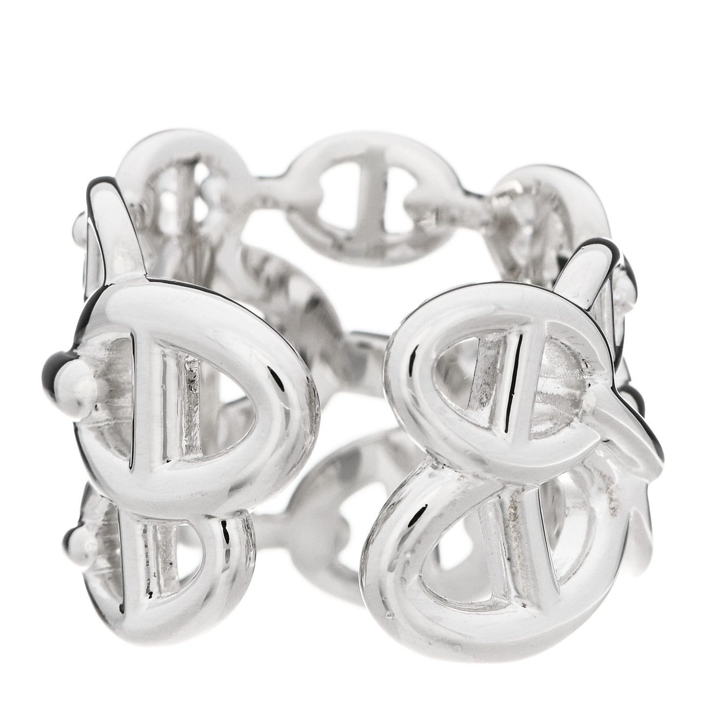 Sterling Silver GM Chaine d'Ancre Enchainee Band Ring 51 5.75