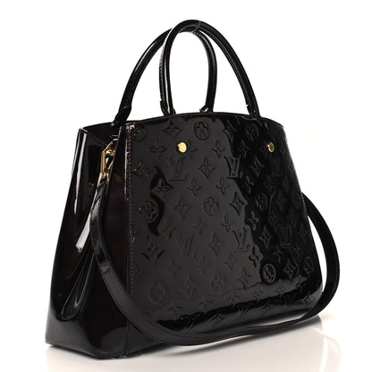 Louis Vuitton Vernis Montaigne MM Amarante 3 of 10