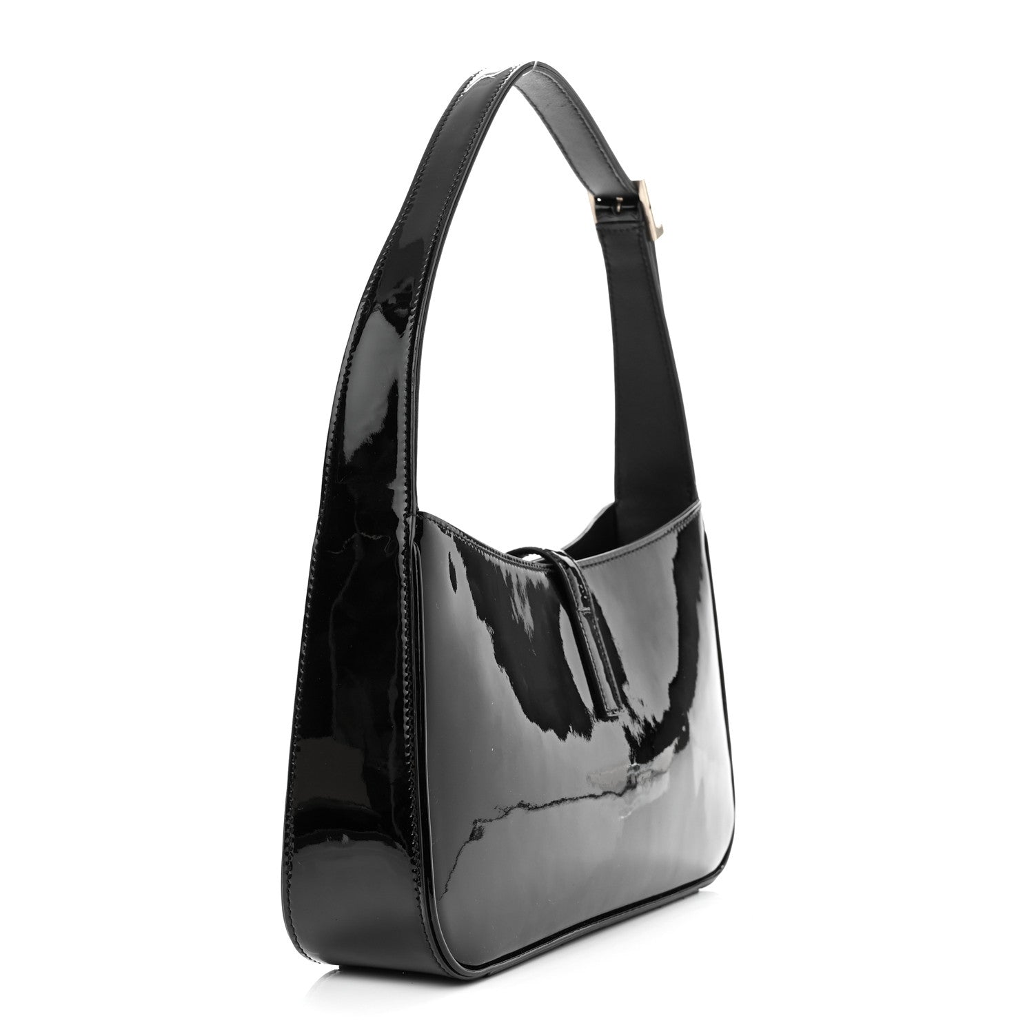 Saint Laurent Patent Le 5 A 7 Hobo Black 3 of 9