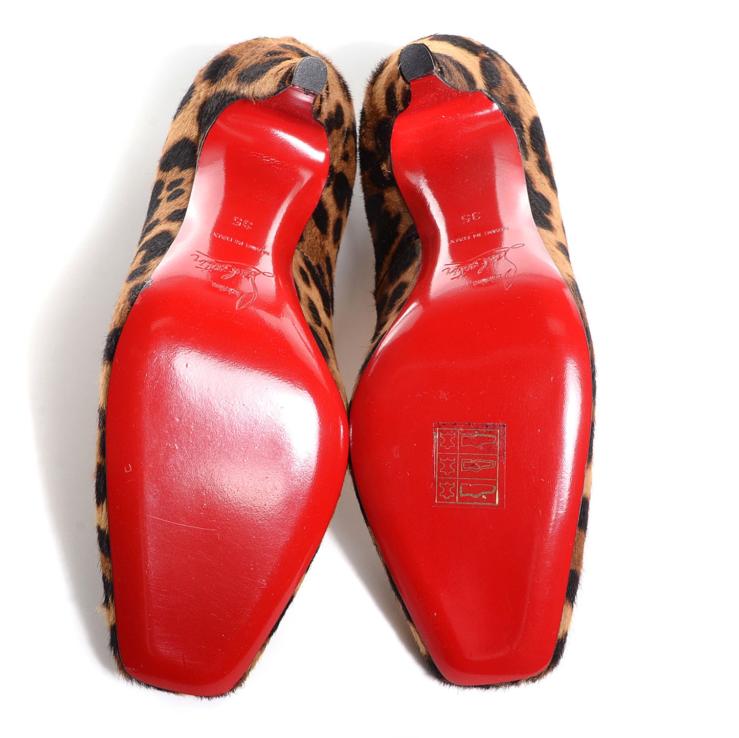 Calf Hair Leopard Particule 100 Pumps 35