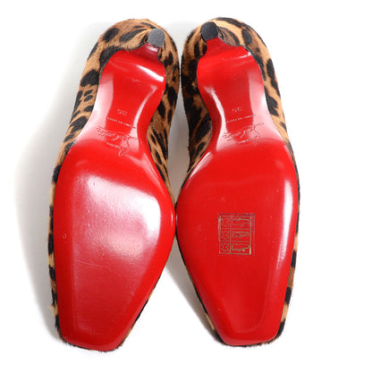 Christian Louboutin Calf Hair Leopard Particule 100 Pumps 35 4 of 5