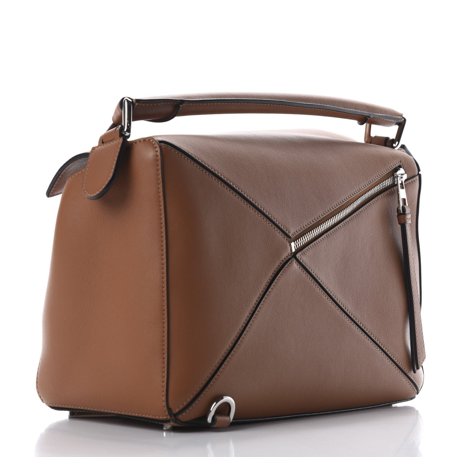 Loewe Calfskin Medium Puzzle Bag Tan 3 of 9