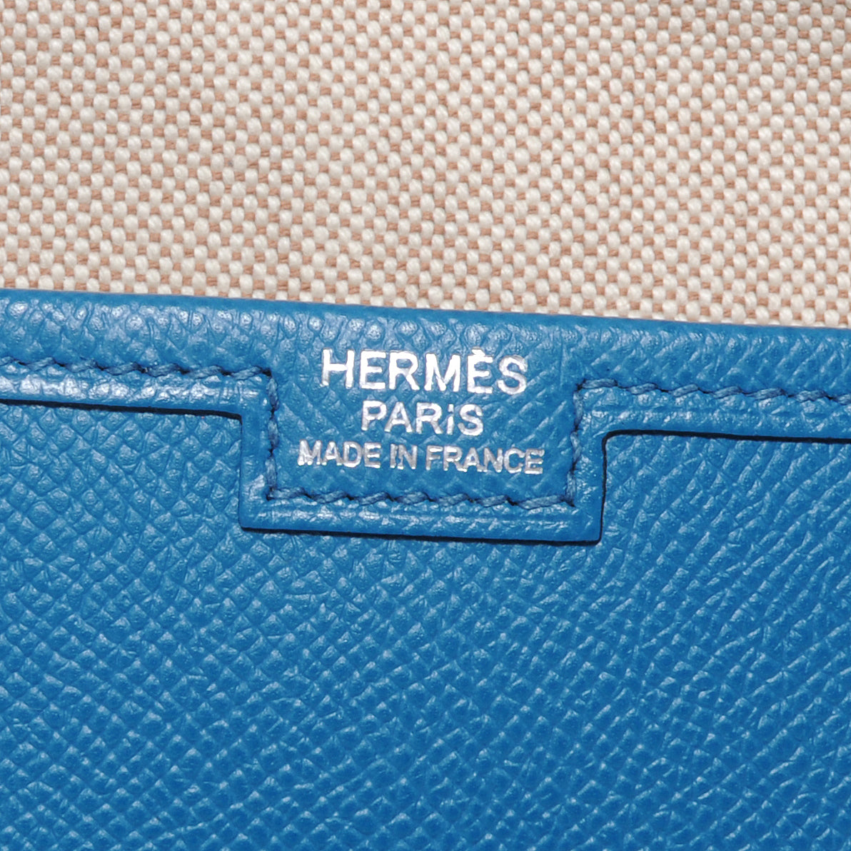 Hermes Epsom Jige Clutch Bleu Izmir 5 of 7