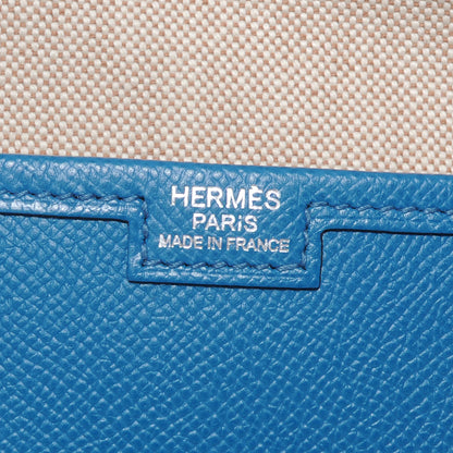 Hermes Epsom Jige Clutch Bleu Izmir 5 of 7