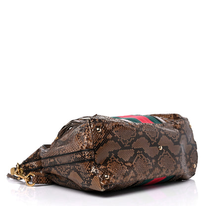 Gucci Python Web Medium Rania Top Handle Bag 4 of 14