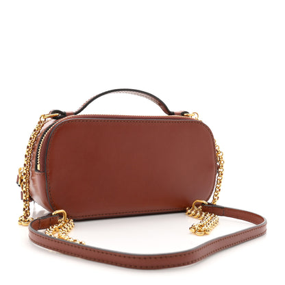 Chloe Shiny Calfskin Mini Vanity C Bag Sepia Brown 3 of 12