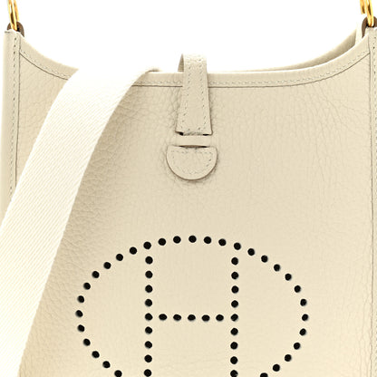 Hermes Taurillon Clemence Evelyne TPM Craie 8 of 11