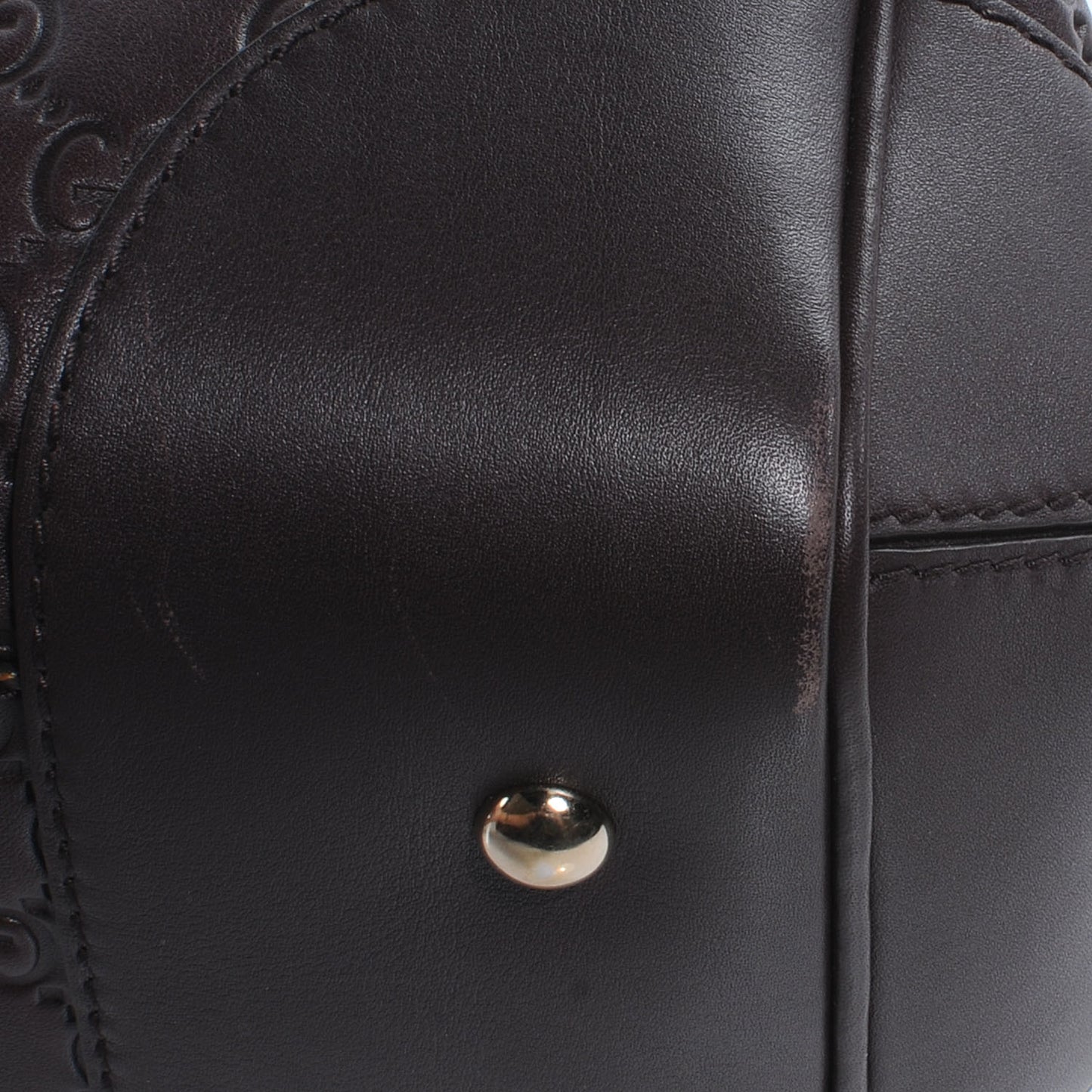 Guccissima Medium Mayfair Tote Dark Brown