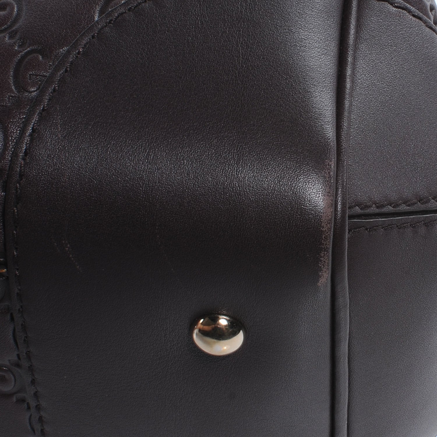 Gucci Guccissima Medium Mayfair Tote Dark Brown 6 of 11