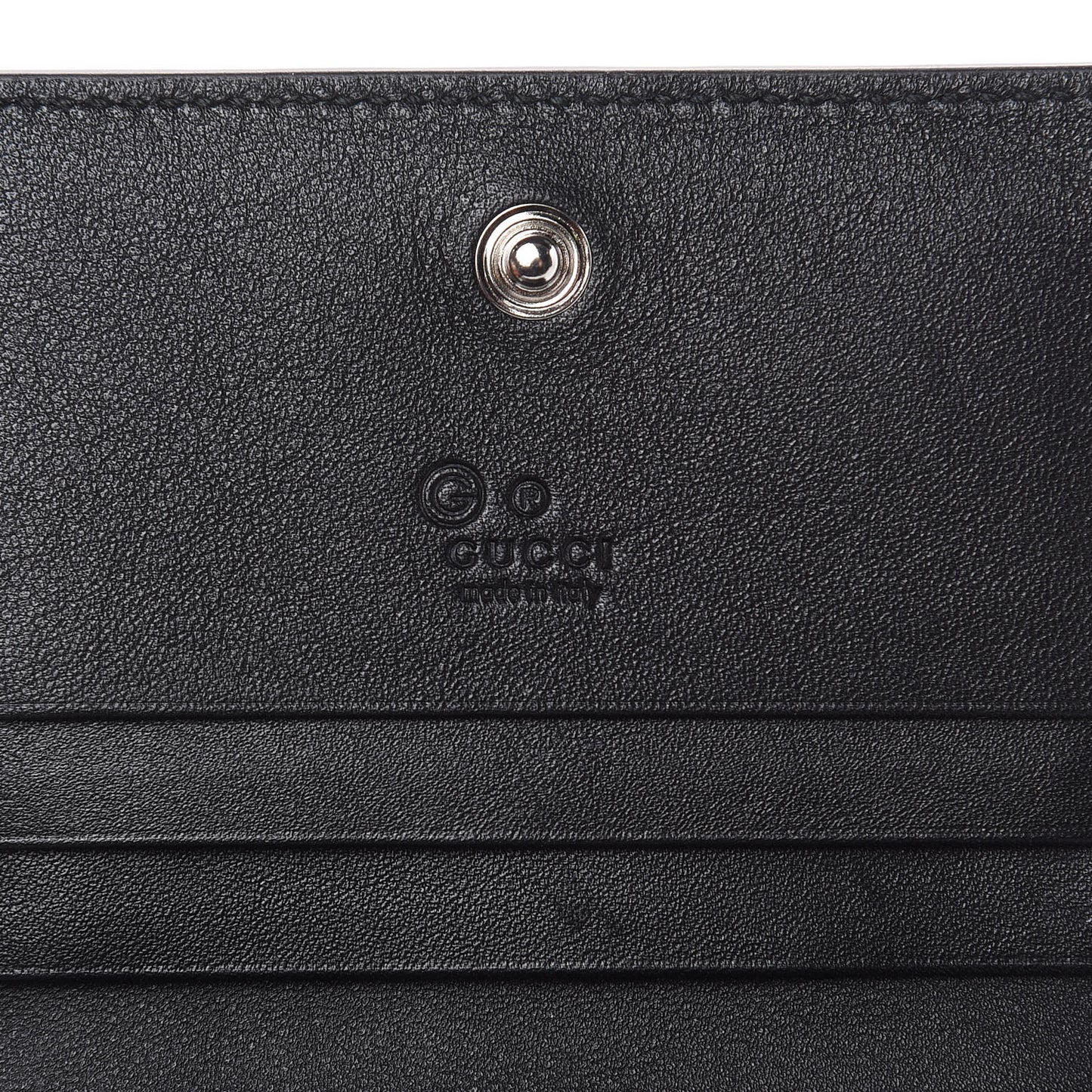 Microguccissima Card Case Wallet Black
