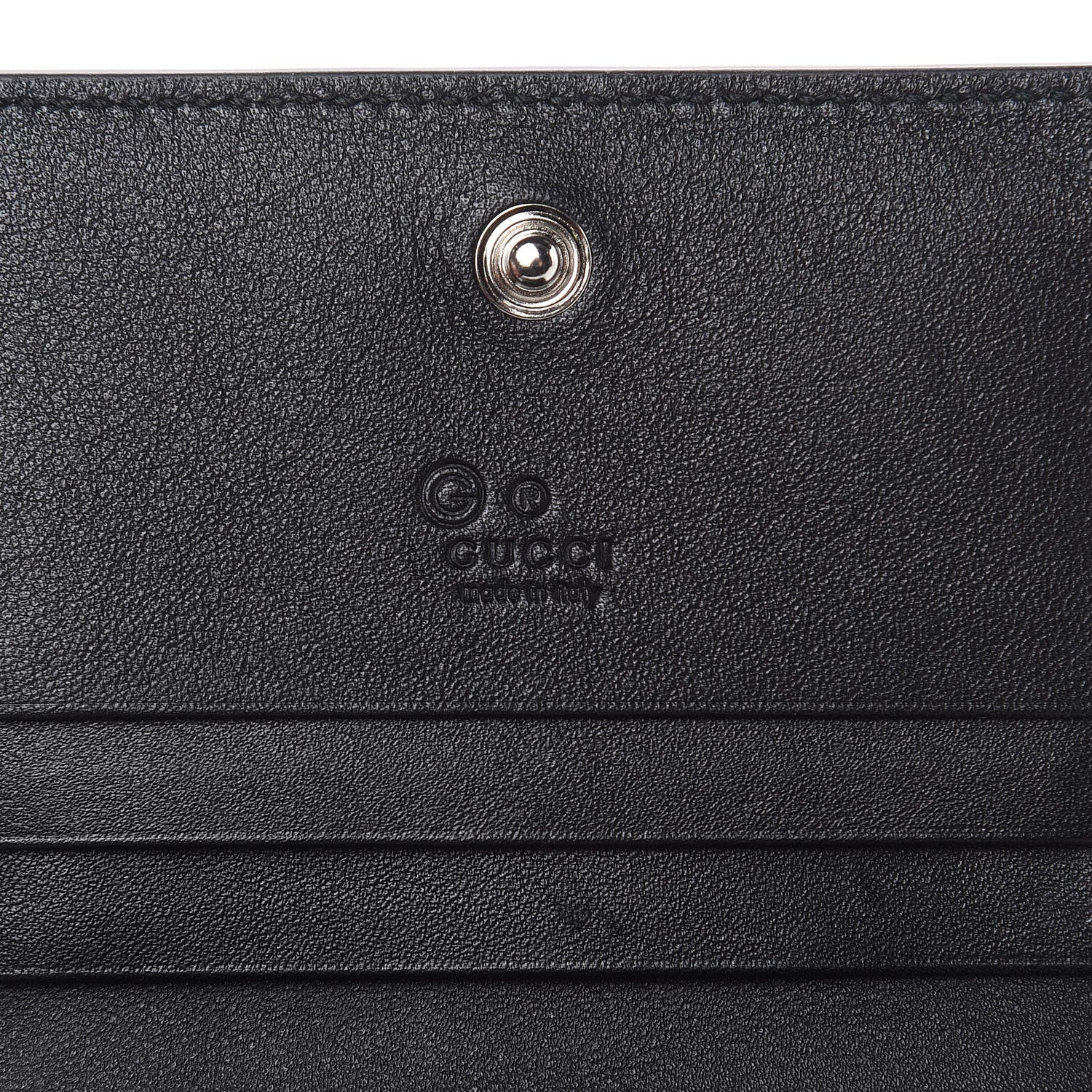 Gucci Microguccissima Card Case Wallet Black 6 of 8