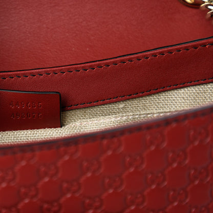 Gucci Microguccissima Medium Emily Chain Shoulder Bag Red 9 of 10