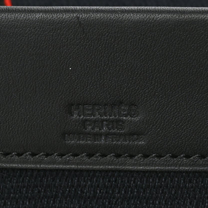 Hermes Sombrero Cavalcadour Sangle Ceinture Wide Belt Black Rouge Dolomites 3 of 4