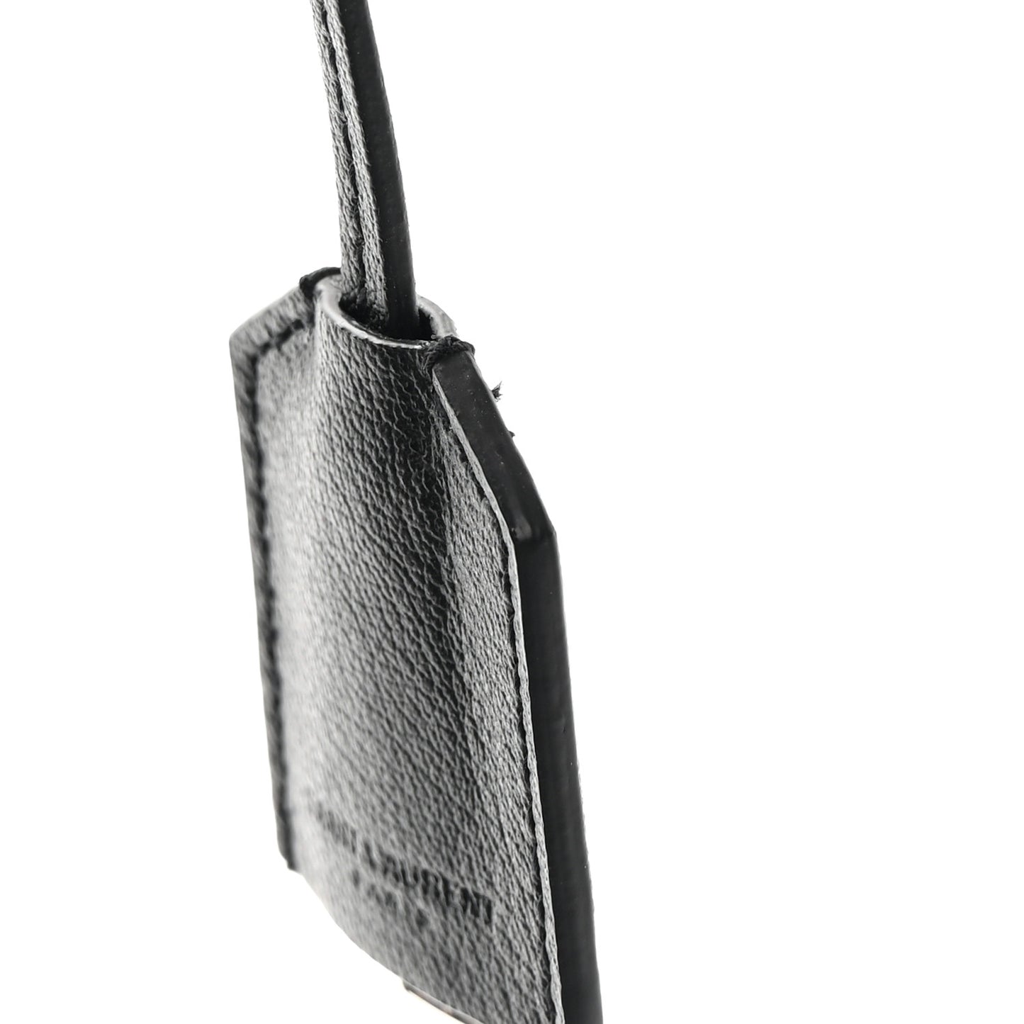 Calfskin Large Fringe Shopping Tote Black