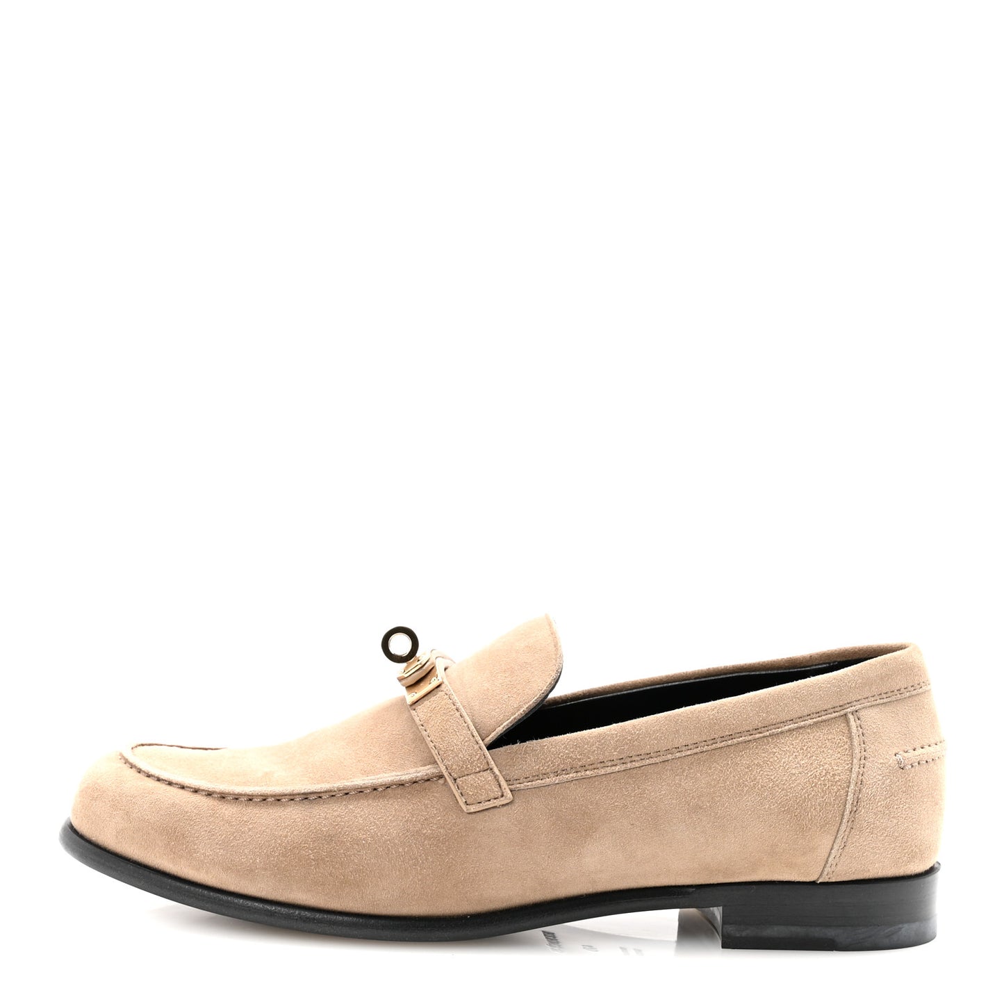 Suede Goatskin Womens Destin Loafers 40 Beige Sable