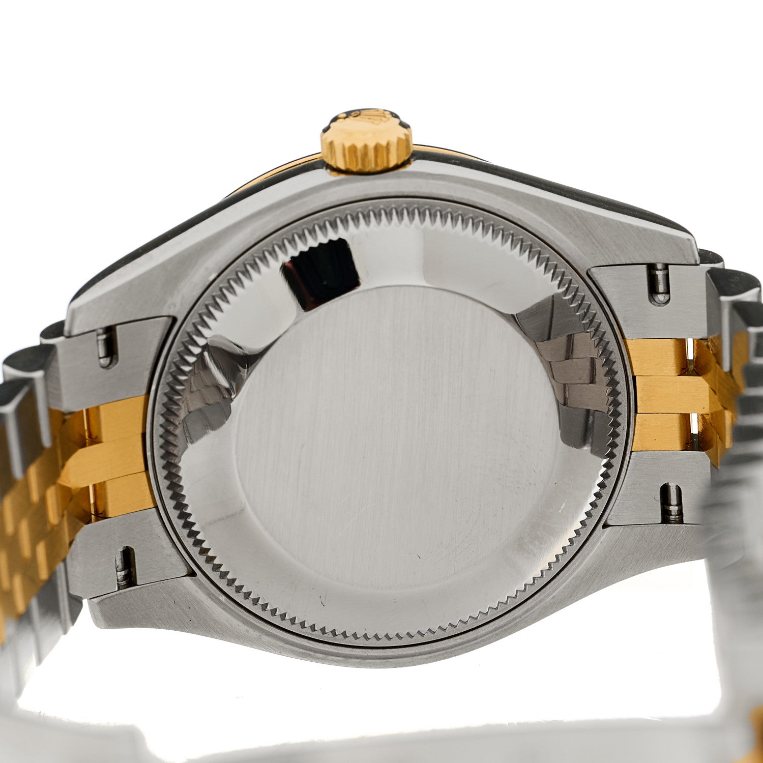 Rolex Stainless Steel 18K Yellow Gold Diamond 31mm Oyster Perpetual Datejust Watch Dark Grey Roman 278243 4 of 4