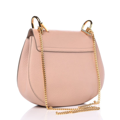 Chloe Grained Lambskin Medium Drew Shoulder Bag Cement Pink 3 of 7