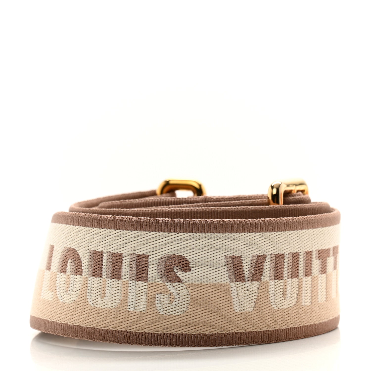 Louis Vuitton Jacquard Neverfull BB Shoulder Strap Beige Brown 2 of 4