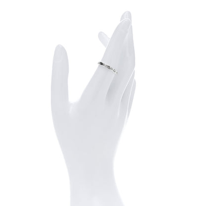 Tiffany Sterling Silver Narrow Notes Ring 54 6.75 2 of 4