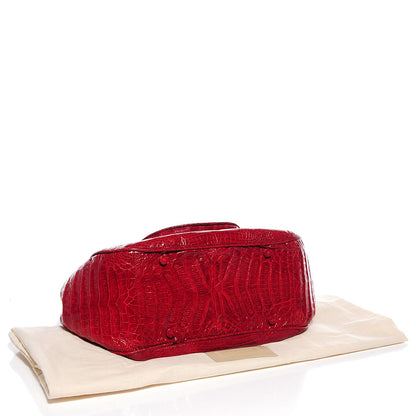 Nancy Gonzalez Crocodile Large Top Handle Satchel Red 4 of 7