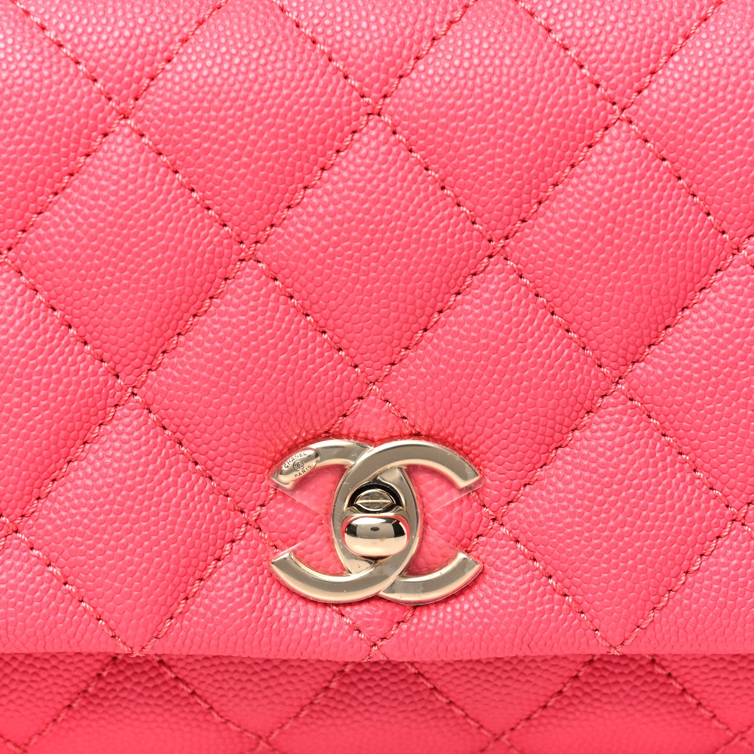 Chanel Caviar Quilted Extra Mini Coco Handle Flap Pink 8 of 10