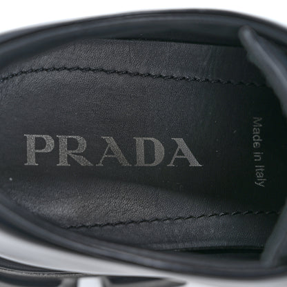 Prada Spazzolato Rois Monolith 55mm Derby Loafers 37.5 Black 7 of 13