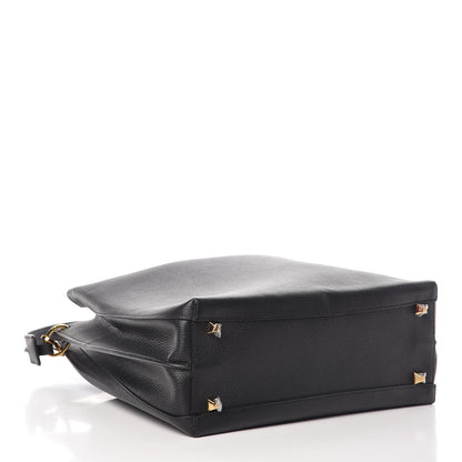 MCM Grained Calfskin Large Milla Hobo Black 5 of 11