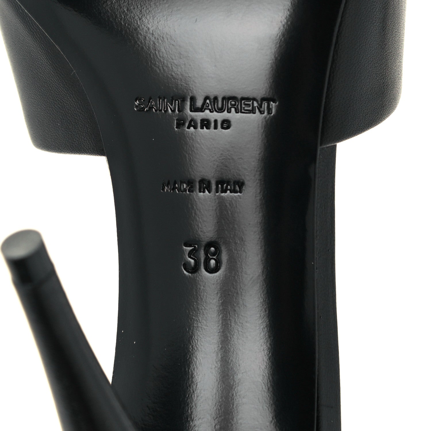 Saint Laurent Lambskin Sexy 95mm Pumps 38 Black 7 of 10