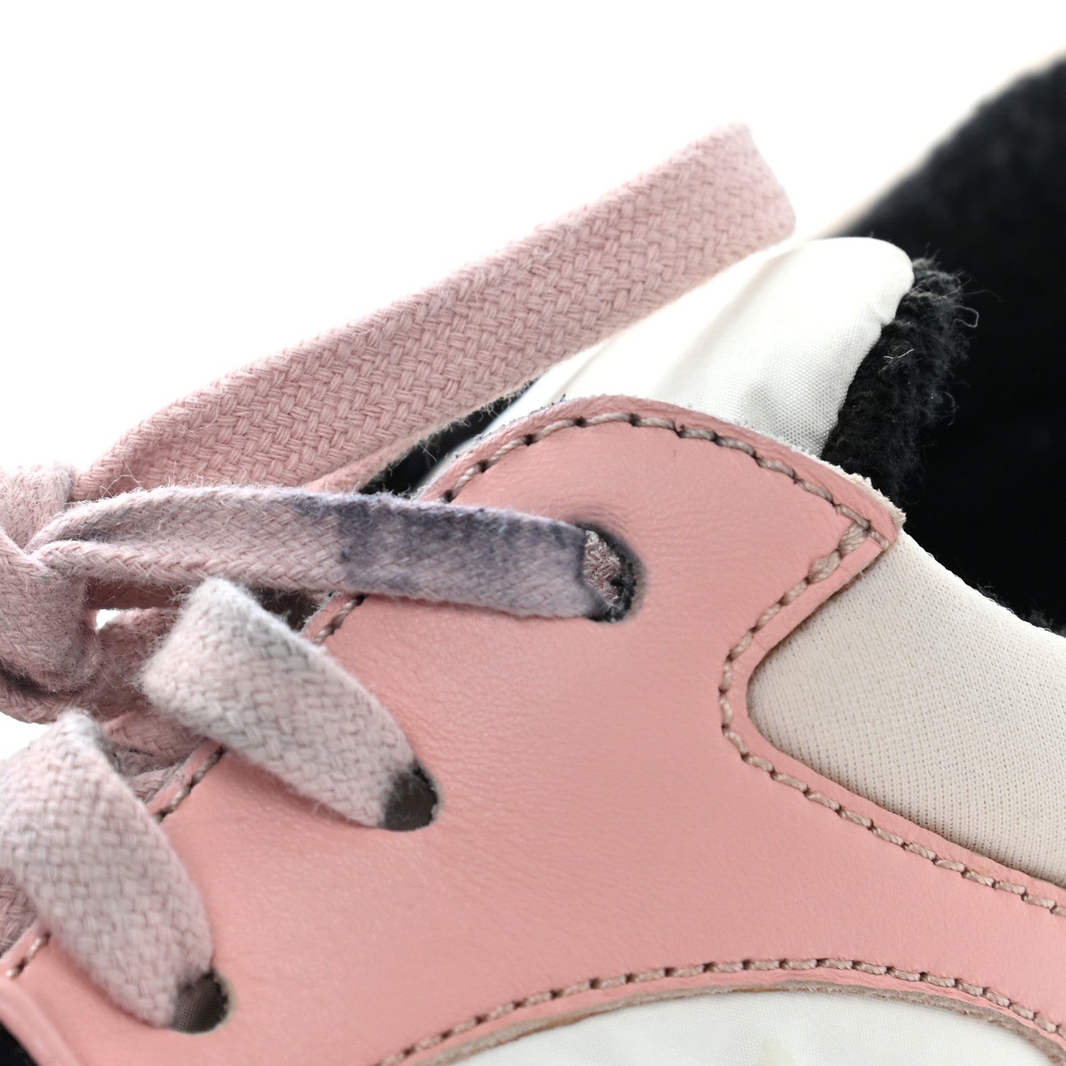 Chanel Nylon Lambskin Suede Calfskin CC Sneakers 36.5 Pink 18 of 21