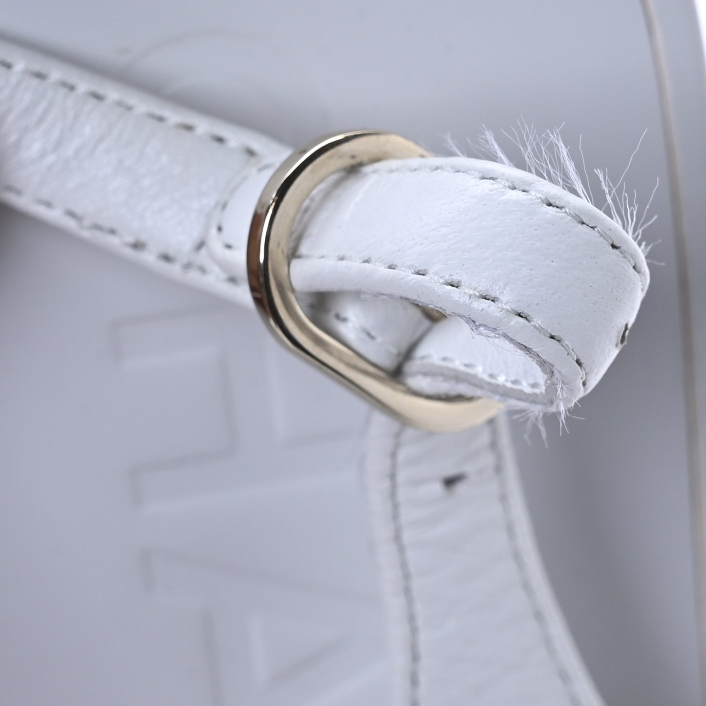Lambskin CC Thong Sandals 36 White
