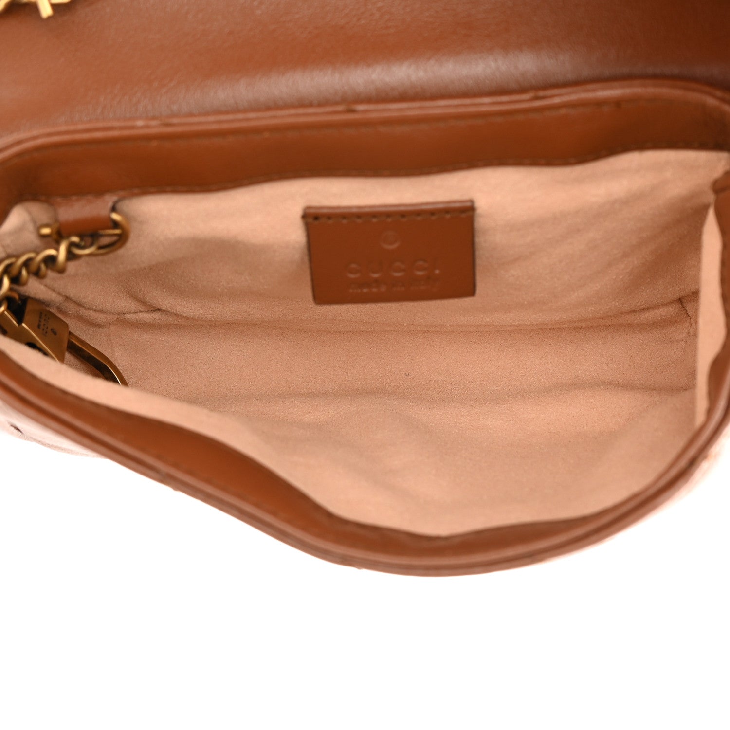 Gucci Azalea Calfskin Matelasse Diagonal Super Mini GG Marmont Shoulder Bag Cuir 5 of 12
