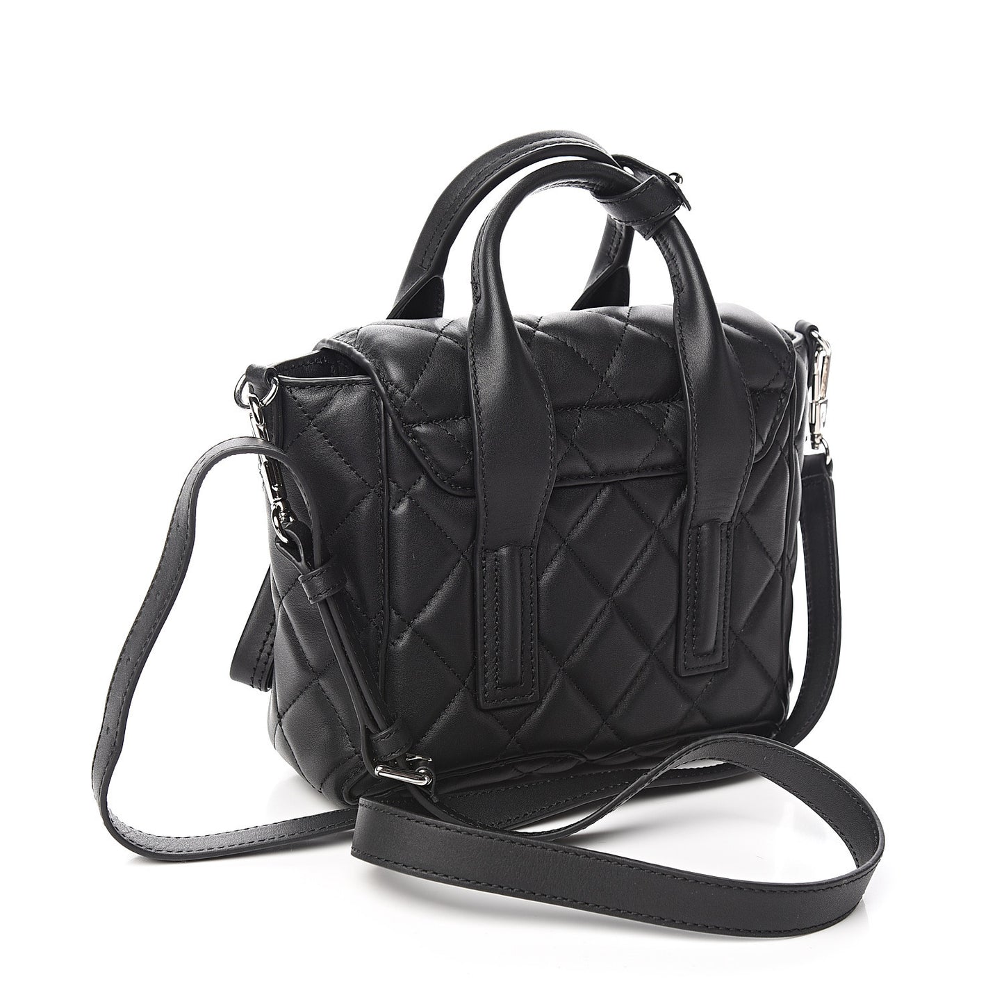 3.1 Calfskin Quilted Mini Pashli Satchel Black