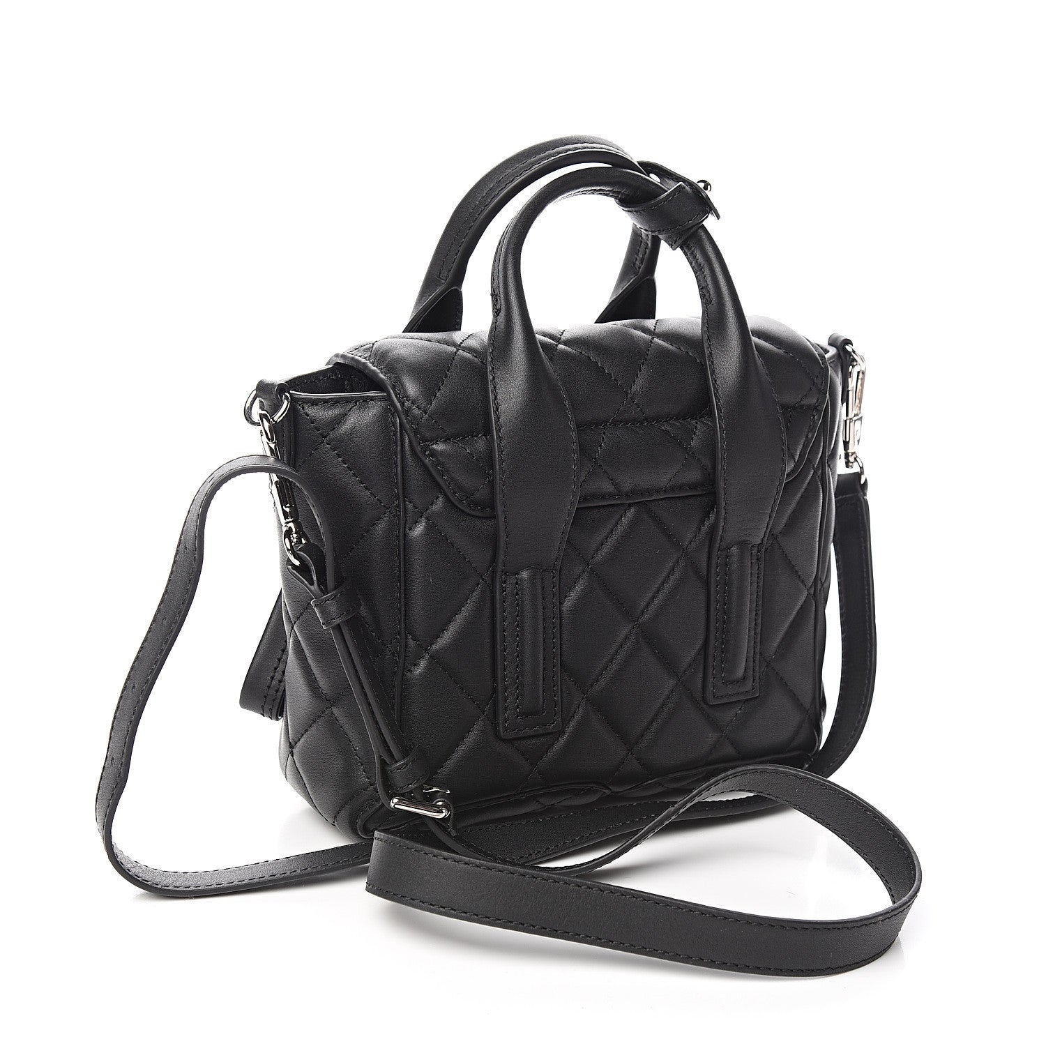 3.1 Phillip Lim 3.1 Calfskin Quilted Mini Pashli Satchel Black 2 of 9