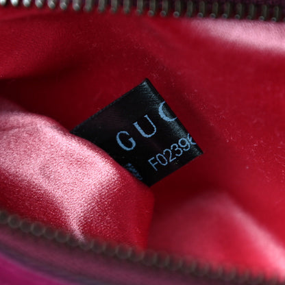 Gucci Velvet Matelasse Small GG Marmont Shoulder Bag Fuchsia Violet Cyclamen 8 of 12