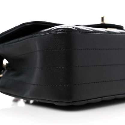 Chanel Lambskin Chevron Quilted Mini Rectangular Flap Black 8 of 9