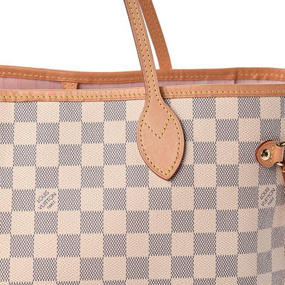 Louis Vuitton Damier Azur Neo Neverfull MM Rose Ballerine 11 of 11