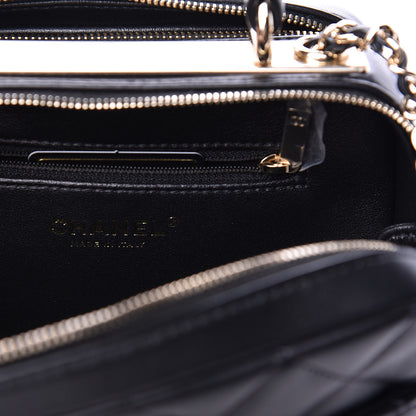 Chanel Lambskin Quilted Small Trendy CC Bowling Bag Black 10 of 12