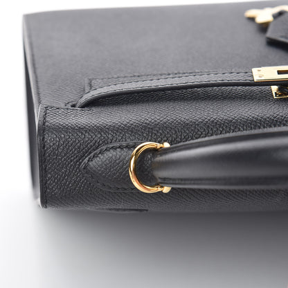 Hermes Epsom Kelly Sellier 25 Black 9 of 35
