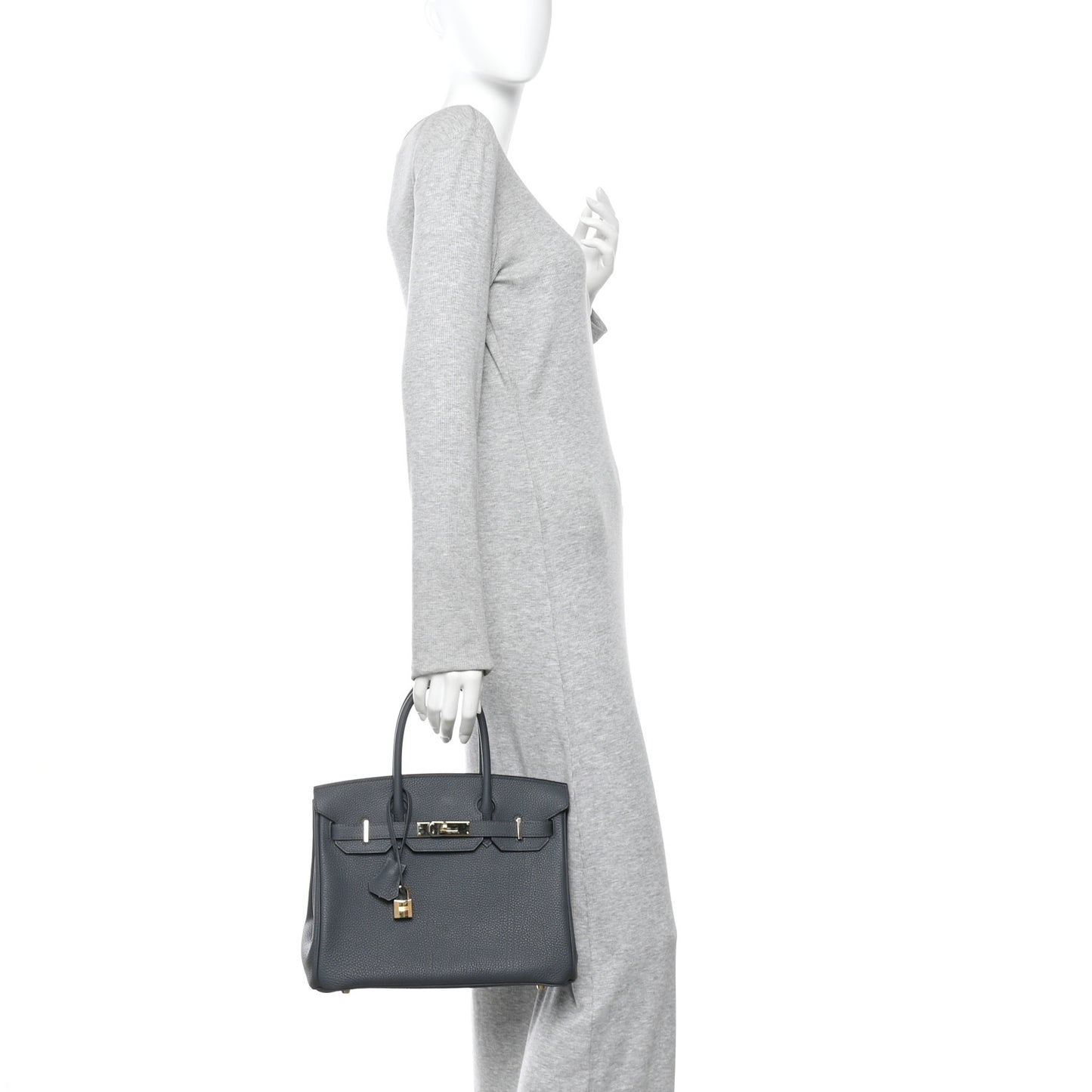 Togo Birkin 30 Gris Misty