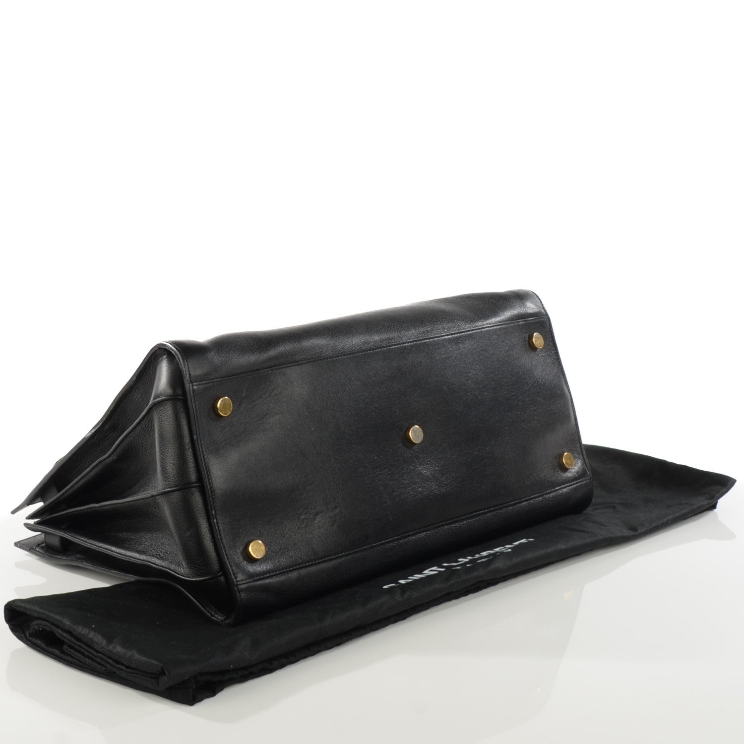 Saint Laurent Calfskin Large Sac De Jour Carryall Black 4 of 7