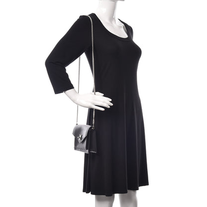 Louis Vuitton Soft Calfskin My Lockme Chain Pochette Black 2 of 8