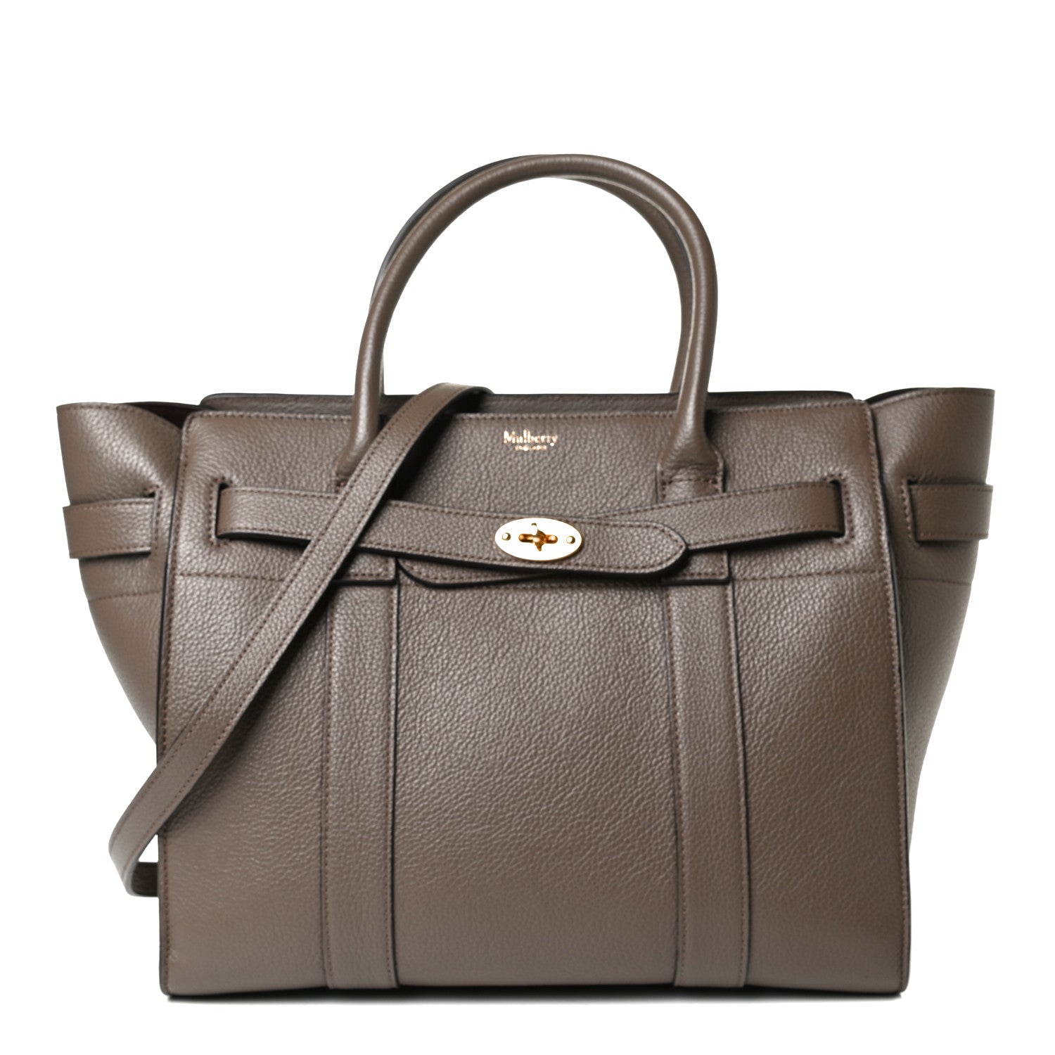 Mulberry Classic Grain Small Bayswater Zip Tote Clay 1 of 15