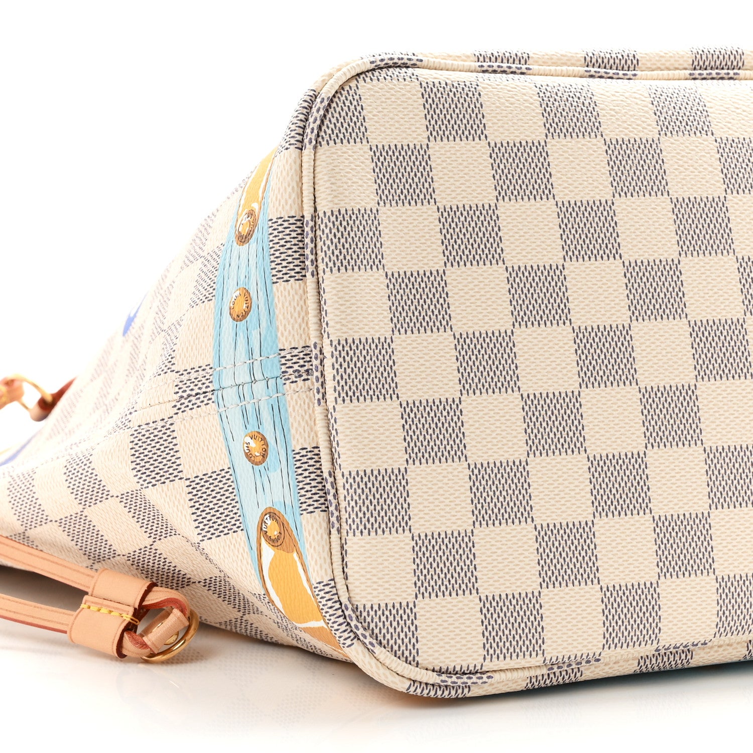 Louis Vuitton Damier Azur Summer Trunks Mykonos Neo Neverfull MM 9 of 10