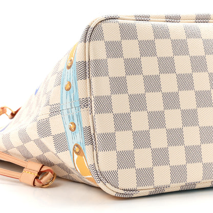 Louis Vuitton Damier Azur Summer Trunks Mykonos Neo Neverfull MM 9 of 10