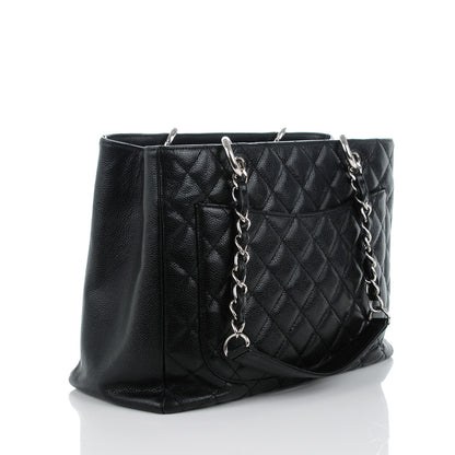 Chanel Caviar Quilted Grand Shopping Tote GST Black 3 of 9