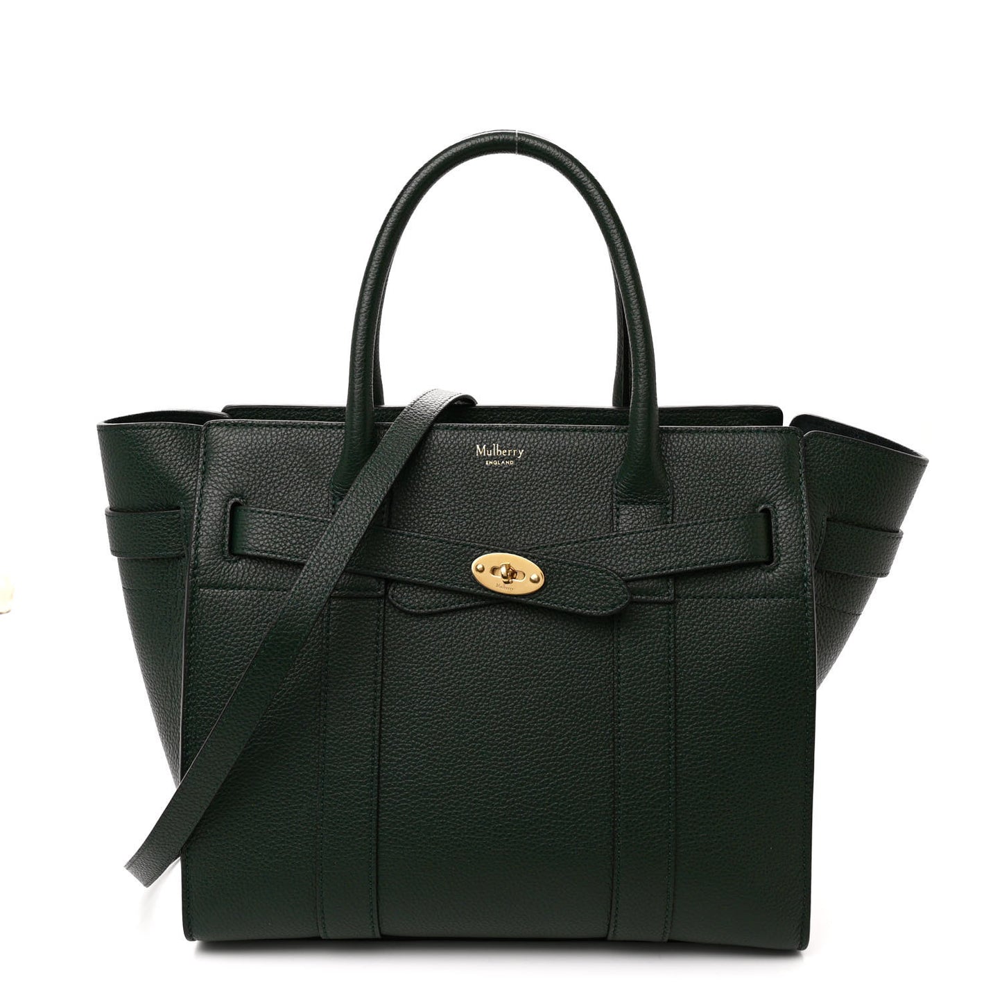 Small Classic Grain Small Zip Bayswater Mulberry Green