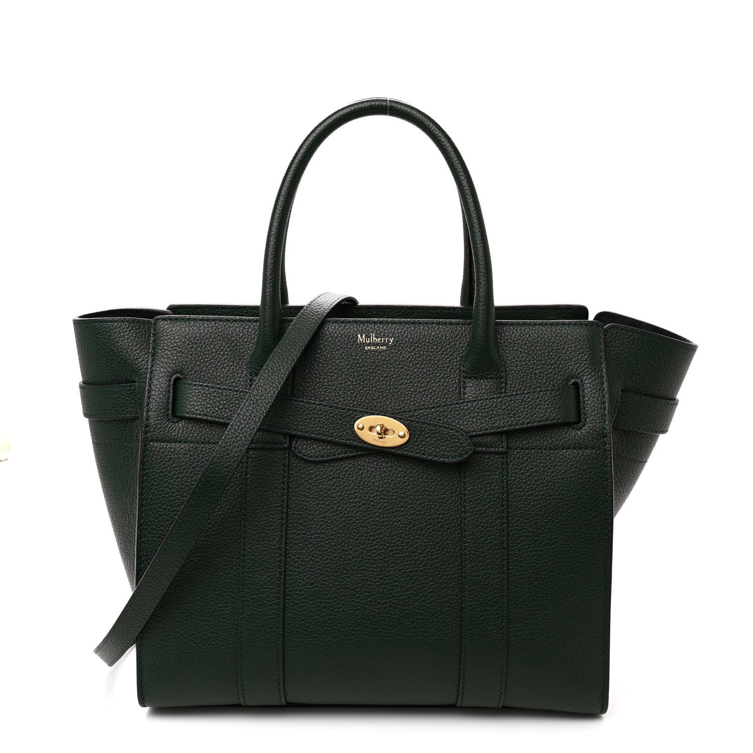 Mulberry Small Classic Grain Small Zip Bayswater Mulberry Green 1 of 11