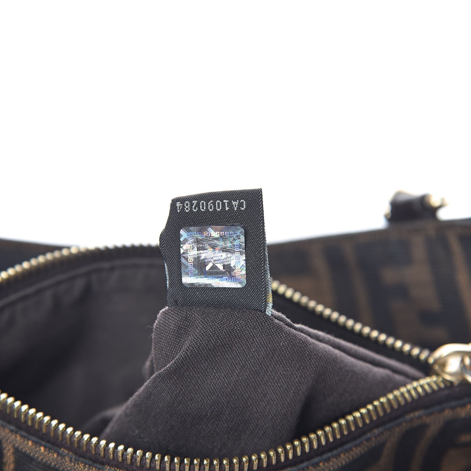 Fendi Zucca Small Mia Tote Tobacco 10 of 14