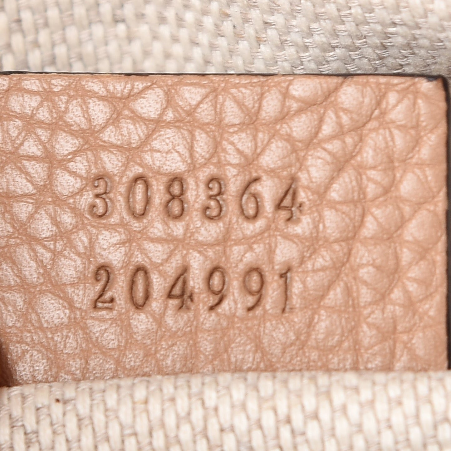 Pebbled Calfskin Small Soho Disco Bag Rose Beige