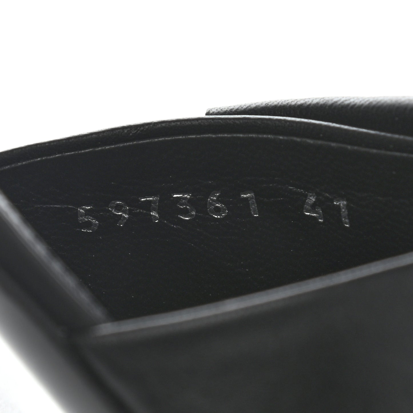 Nappa Pointed Toe Fringe Knife Logo Mules 41 Black White
